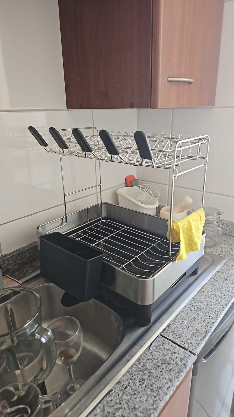 Customer photo review of Escurridor De Platos Inoxidable De 2 Niveles Organizador De Cocina