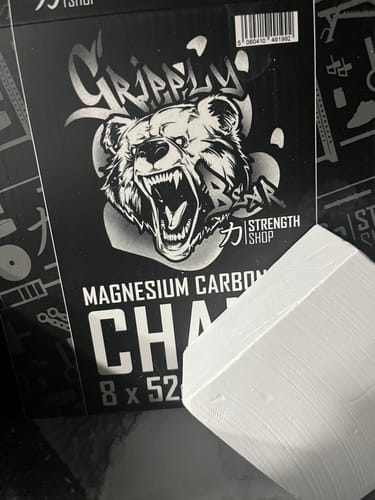 Customer photo review of Magnesium Carbonate Chalk - Case of 8 Blocks