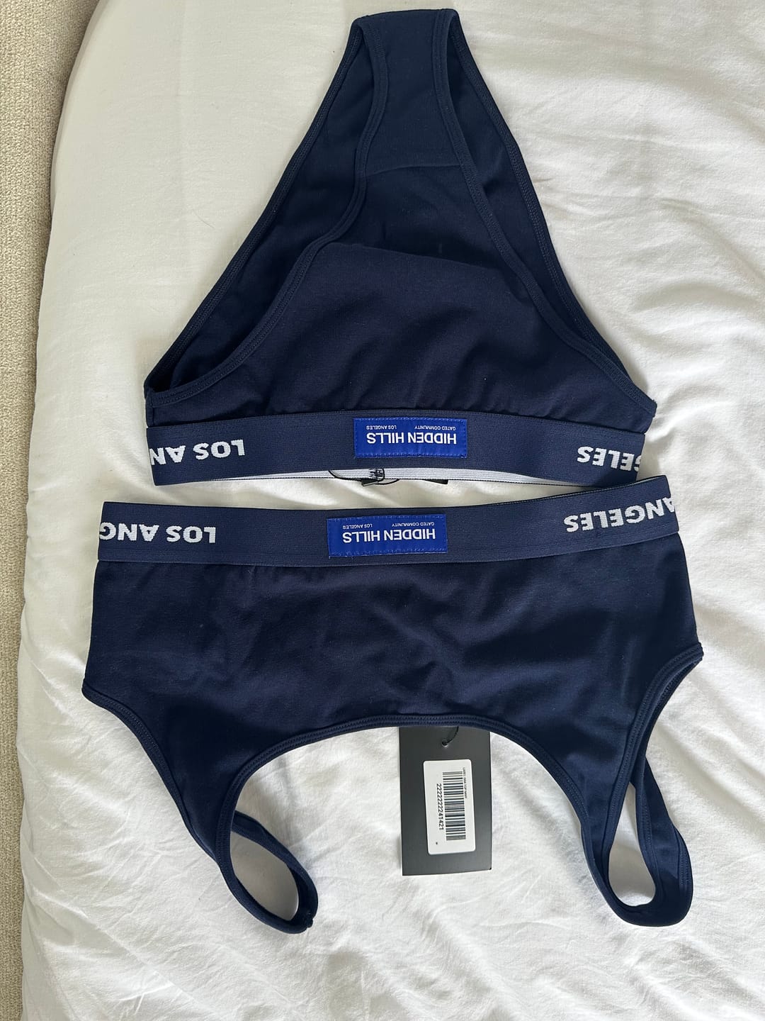Customer photo review of LABEL BRA TOP NAVY