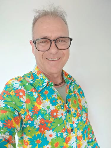 Customer photo review of Chemise à manches longues imprimé floraux homme