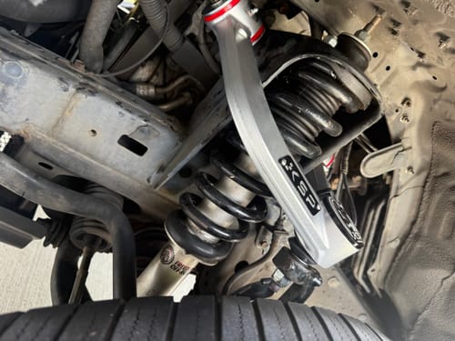 Customer photo review of KSP Forged Aluminum Front Upper Control Arms 2"-4" Lifted One-piece Adjustable UCAs