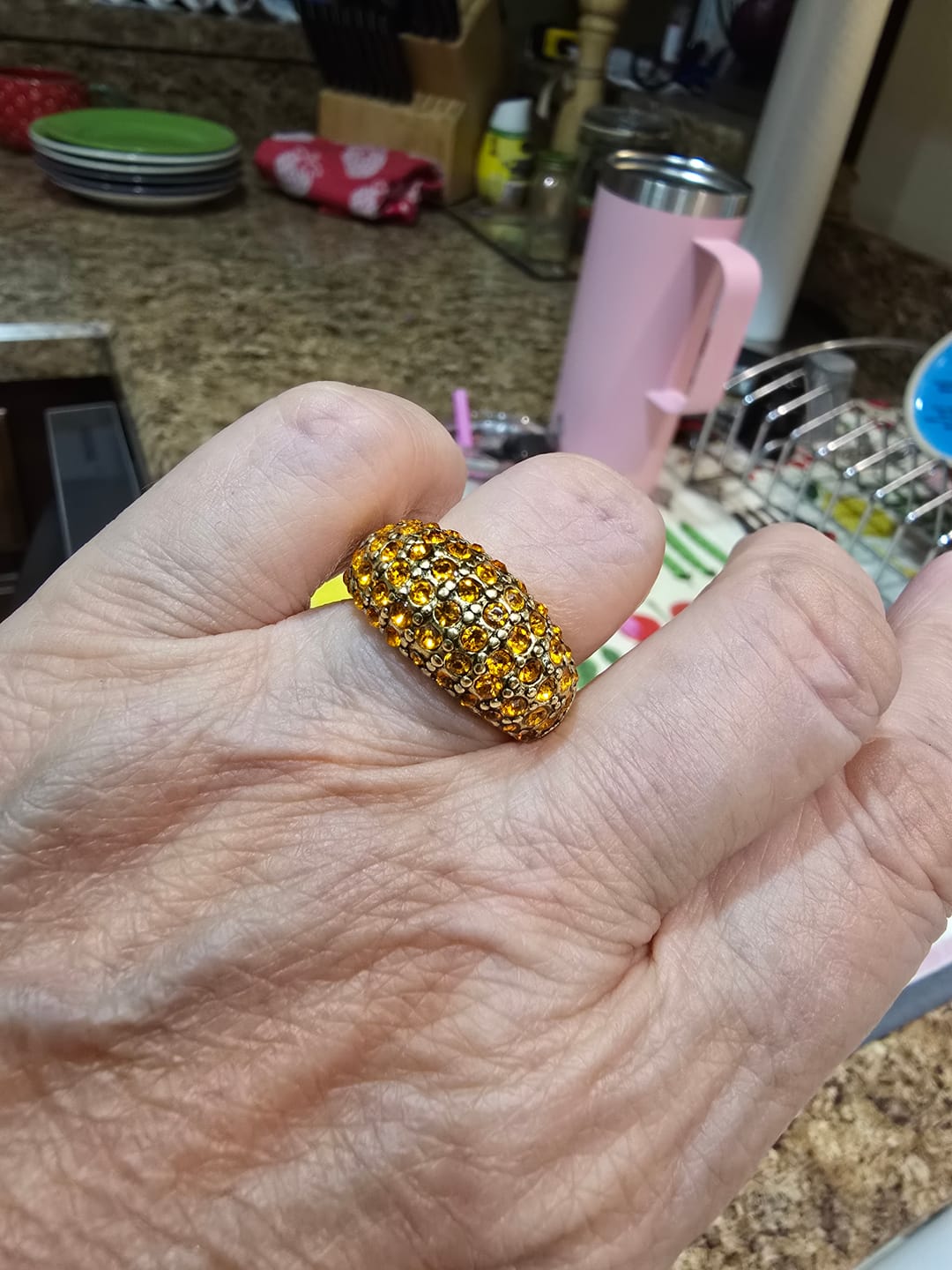 Customer photo review of HEIDI DAUS®"Hugs From Heidi" Crystal Ring