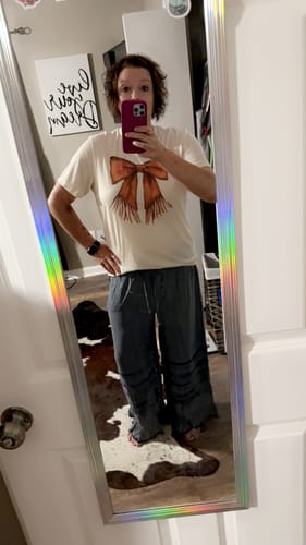 Customer photo review of Western Fringe Bow Graphic Tee