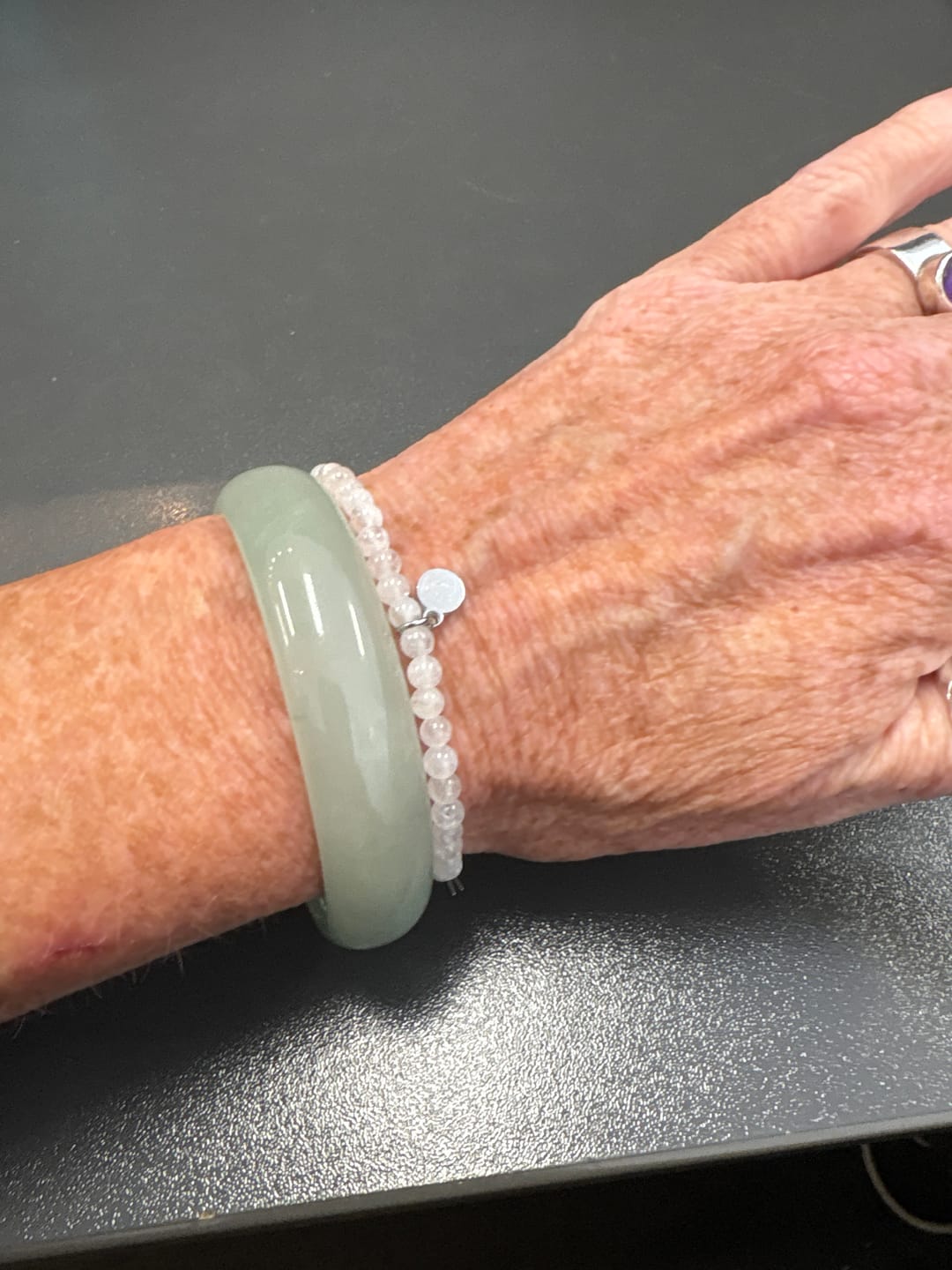 Customer photo review of Rainbow Moonstone Bracelet Mini