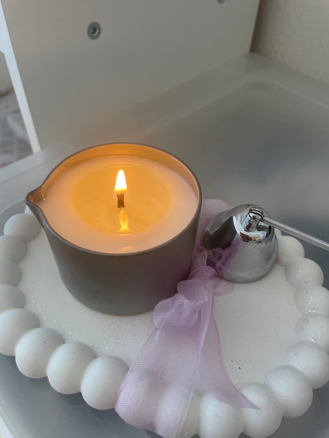 Customer photo review of Cera de Colza + Coco especial Velas de Masaje (BPF)