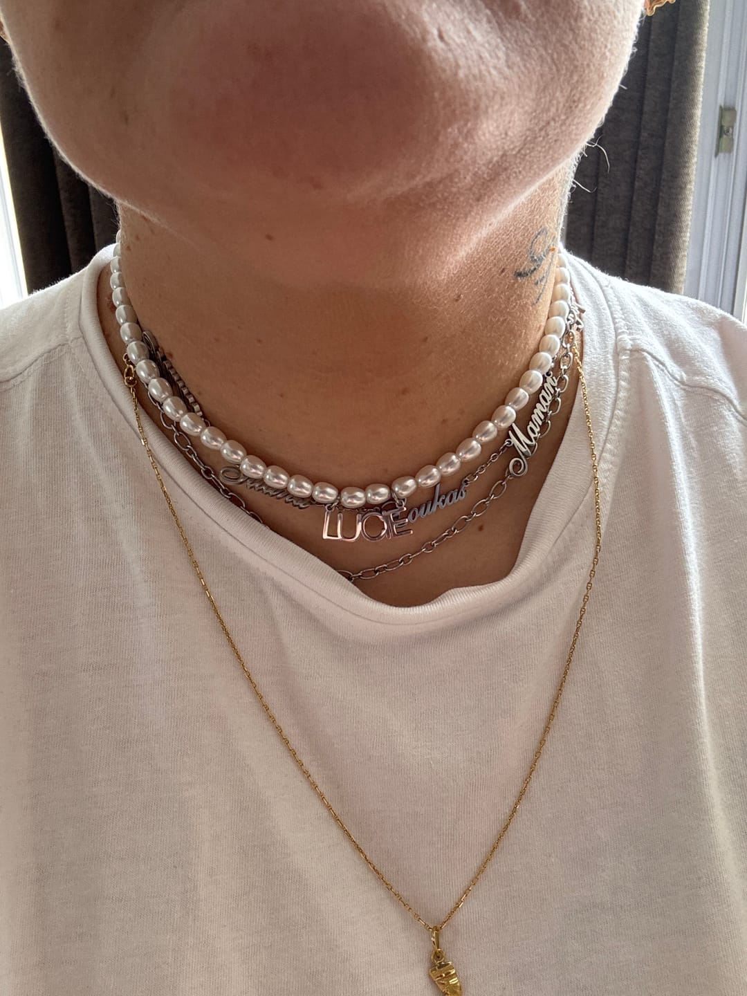 Customer photo review of Collier Personnalisé Plusieurs Prénoms