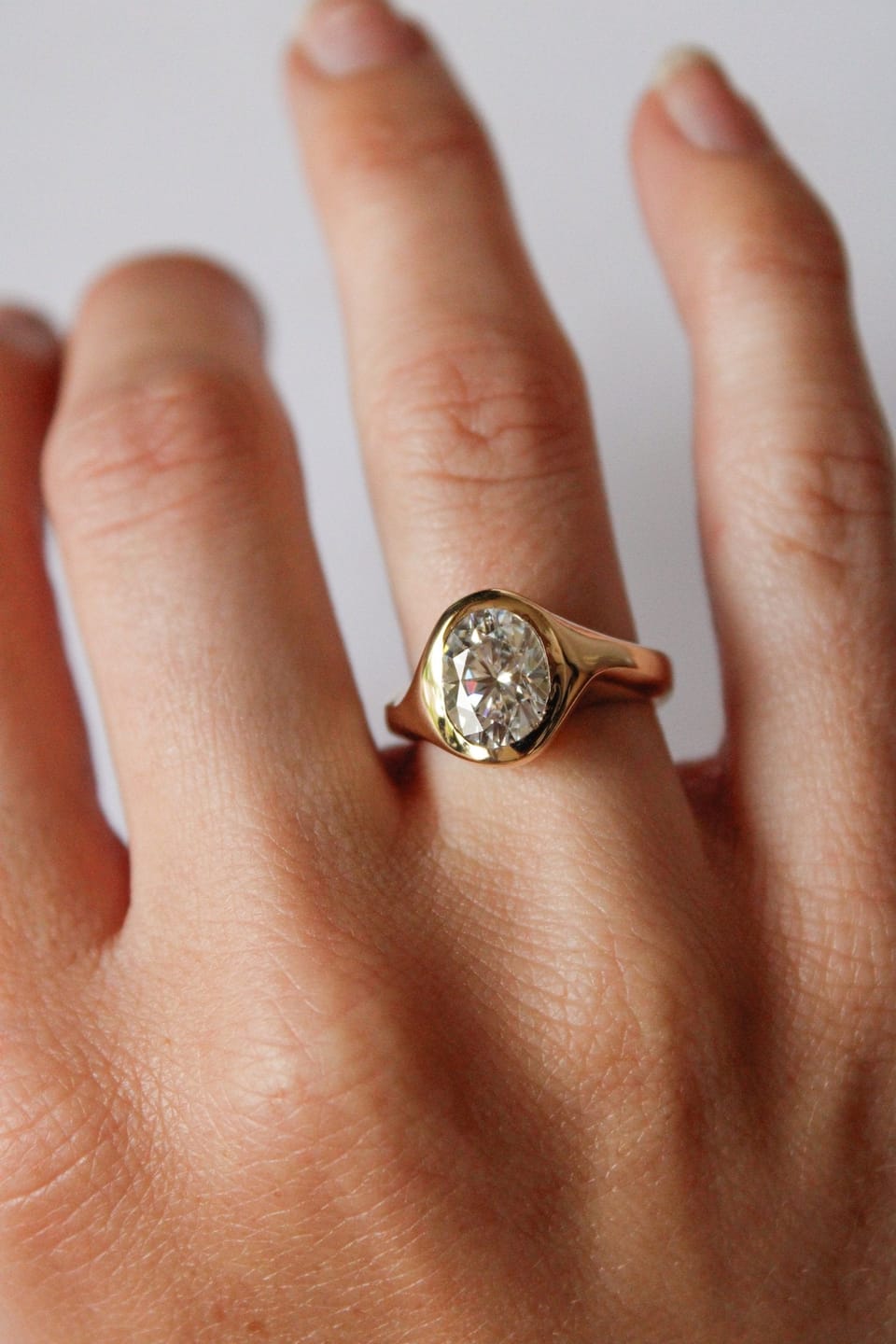 Customer photo review of Minky engagement ring