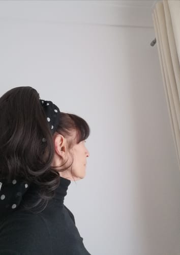 Customer photo review of Stranded Short Swoop Ponytail - Colour #2/5 Azalea