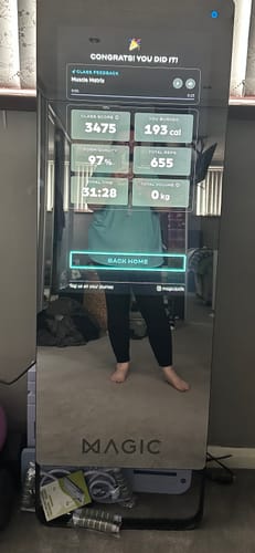 Customer photo review of MAGIC AI: Fitness Smart Mirror