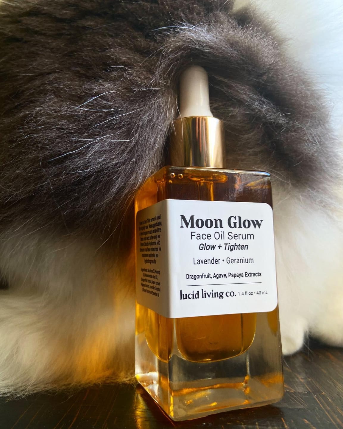 Customer photo review of Moon Glow Face Oil Serum