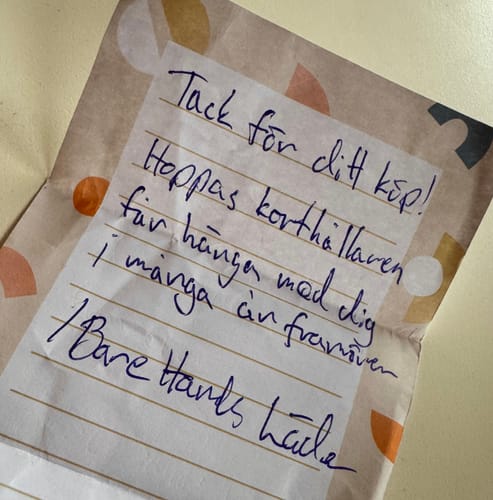 Customer photo review of Slimmad plånbok i äkta läder