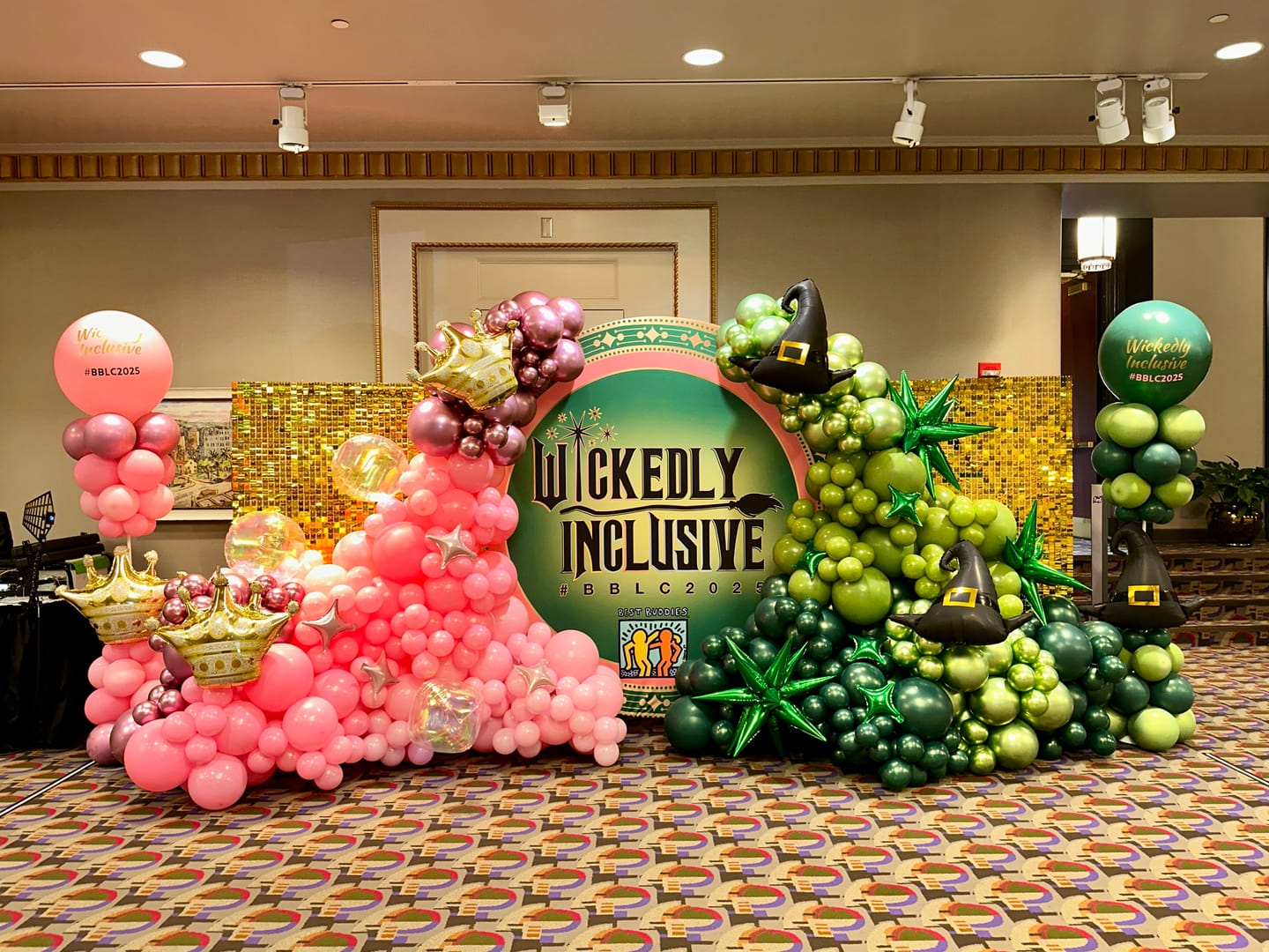 Customer photo review of Custom birthday party decoration round circle backdrop cover plinth cylinder pedestal cloth cover