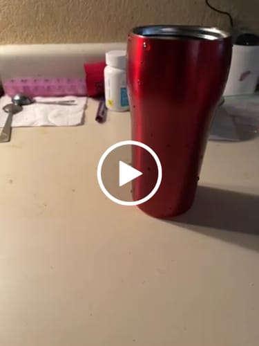 Customer video review of Mighty Mug  - Stainless Steel - Rosebud Red - 12 oz