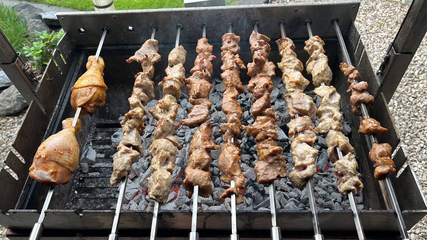 Customer photo review of Schweine-Schaschlik Yakuza – mariniert mit Teriyaki, Chili & Sesam | mySchaschlik