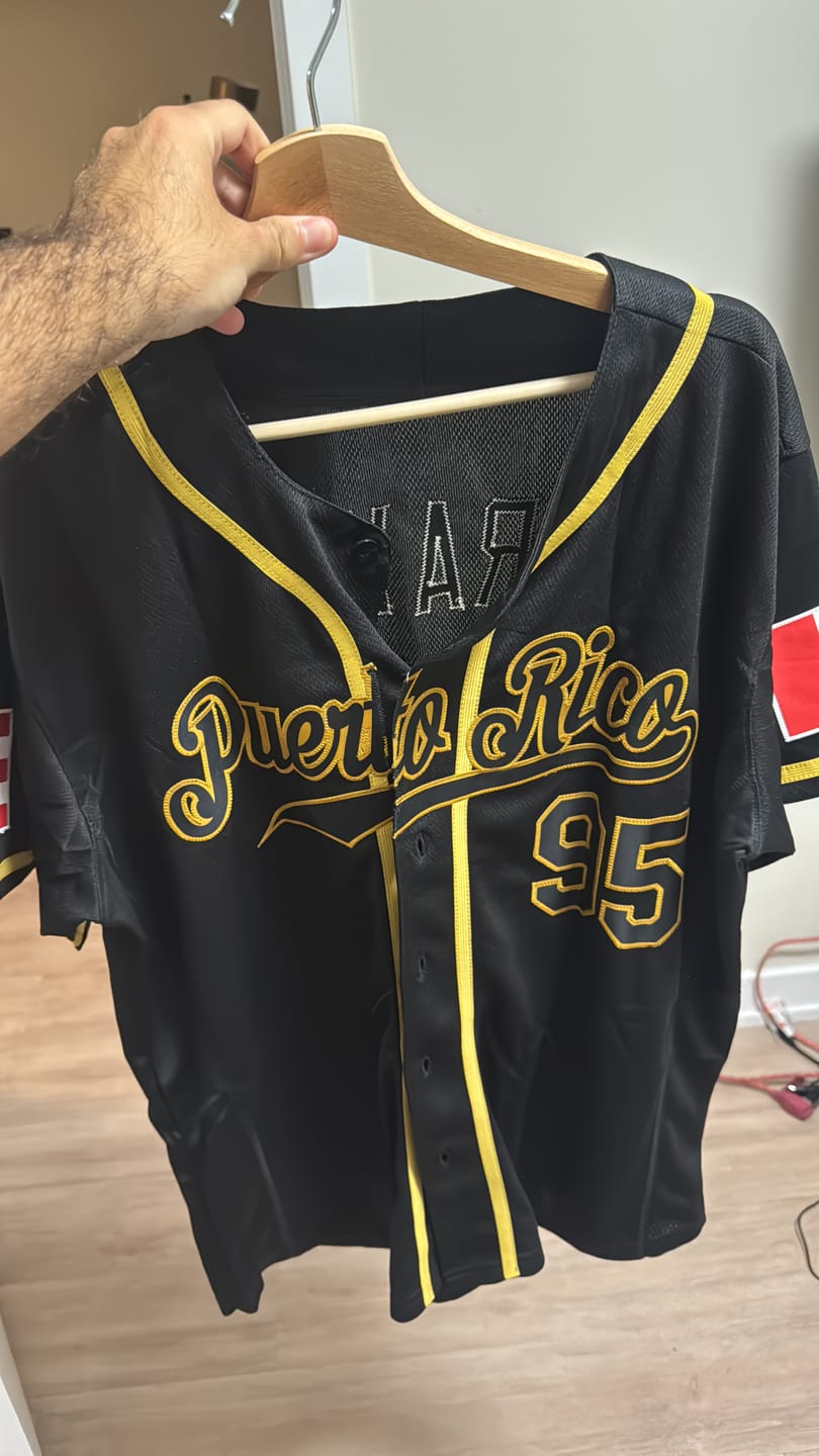 Customer photo review of Custom Black Old Gold Classic Style Authentic Baseball Jersey