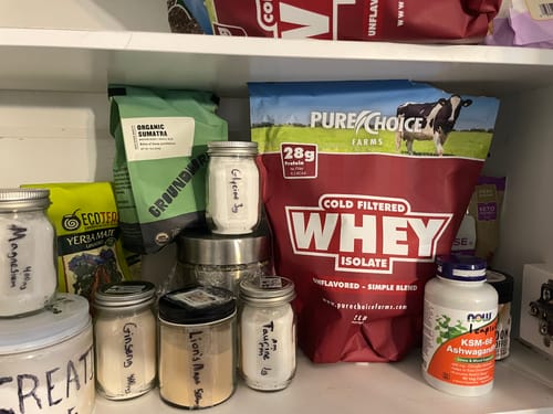 Customer photo review of Whey Protein Isolate Unflavored