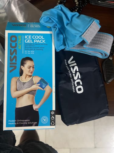 Customer photo review of Icecool Gel Pack | Re-Freezable for Instant Pain Relief & Swelling (Blue)