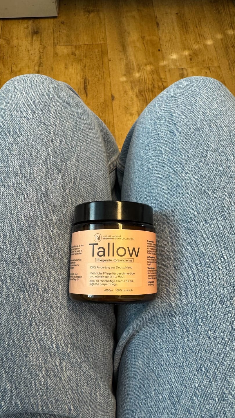 Customer photo review of Tallow Rindertalg Creme Natur – 100% natürliche Hautpflege Unparfümiert