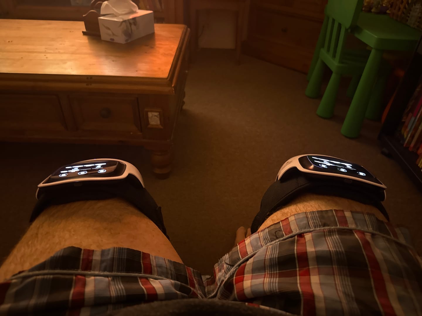 Customer photo review of Knee Massager Infrared Heated