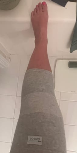 Customer photo review of Premium Bamboo Knee Sleeve (Single)