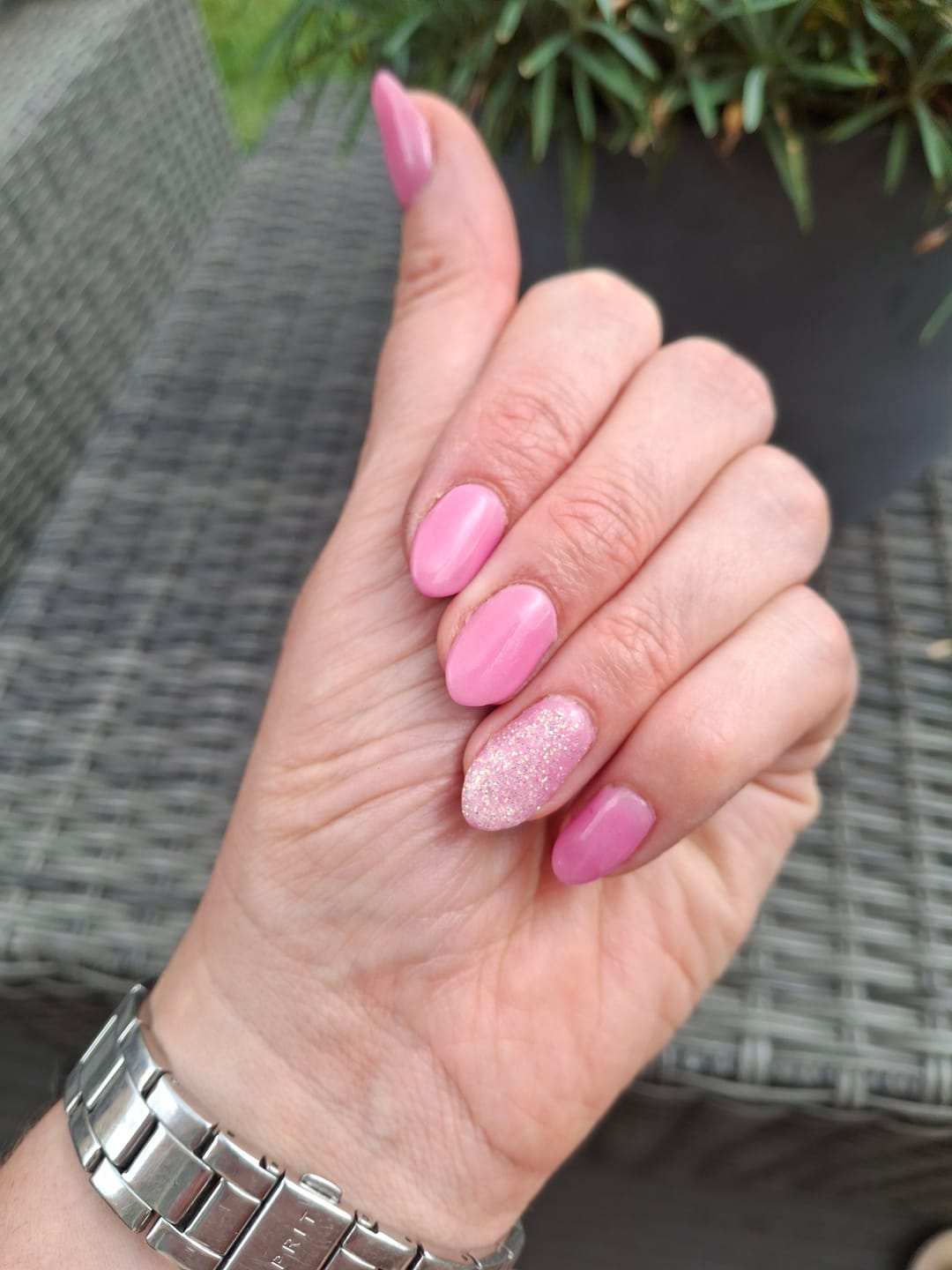 Customer photo review of Persian Pink Dipping Powder