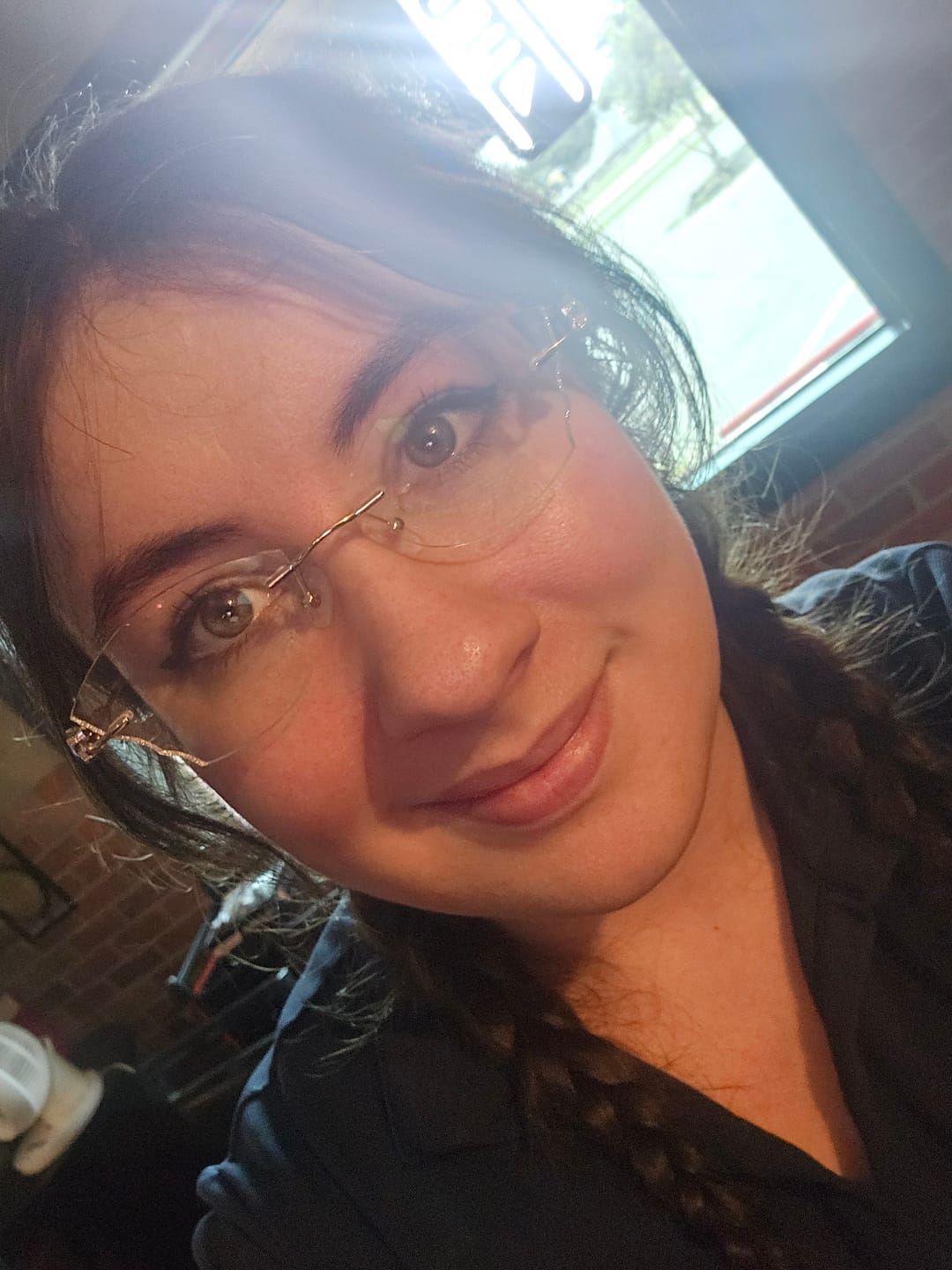 Customer photo review of Sofia Eyeglasses