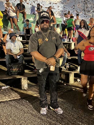 Customer photo review of Godspeed Biker Nation Tee Washed Black