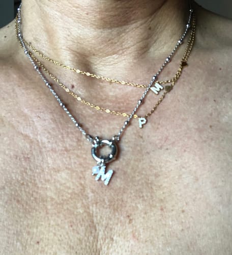 Customer photo review of Collana letter love