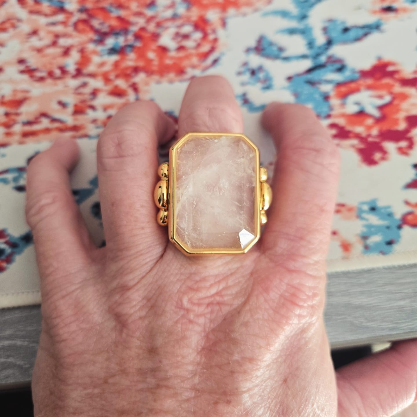 Customer photo review of Marique French Vintage Crystal Ring