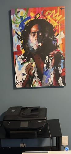 Customer photo review of BOB MARLEY ROOTS CANVAS