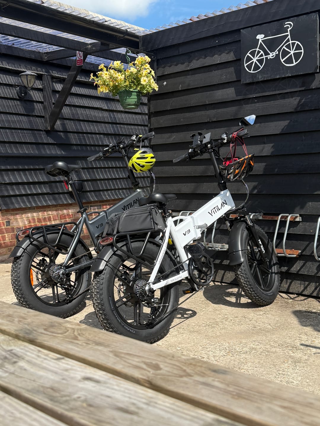 Customer photo review of V3 2.0 Folding Fat Tires Adult All Terrain Electric Bike