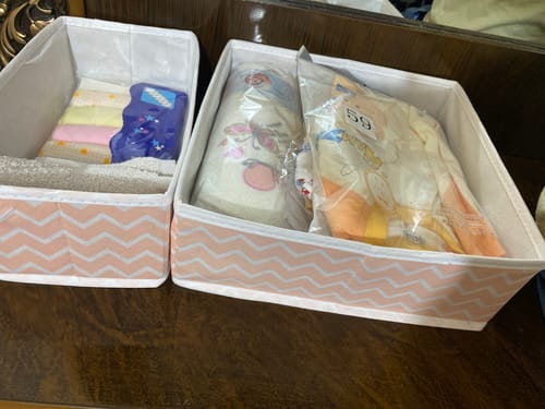 Customer photo review of Qoolish Pack of 6 Pink Drawer Organizer Set