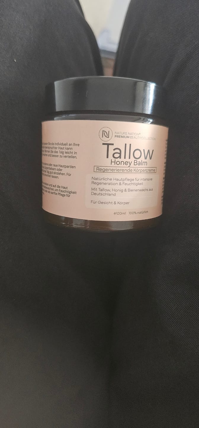 Customer photo review of Tallow Rindertalg Creme Honig – 100% natürliche Hautpflege