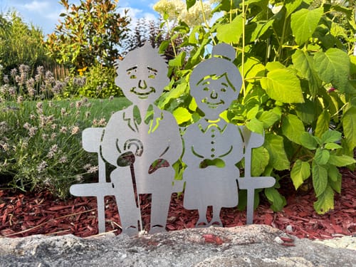 Customer photo review of Gartenstecker Oma & Opa