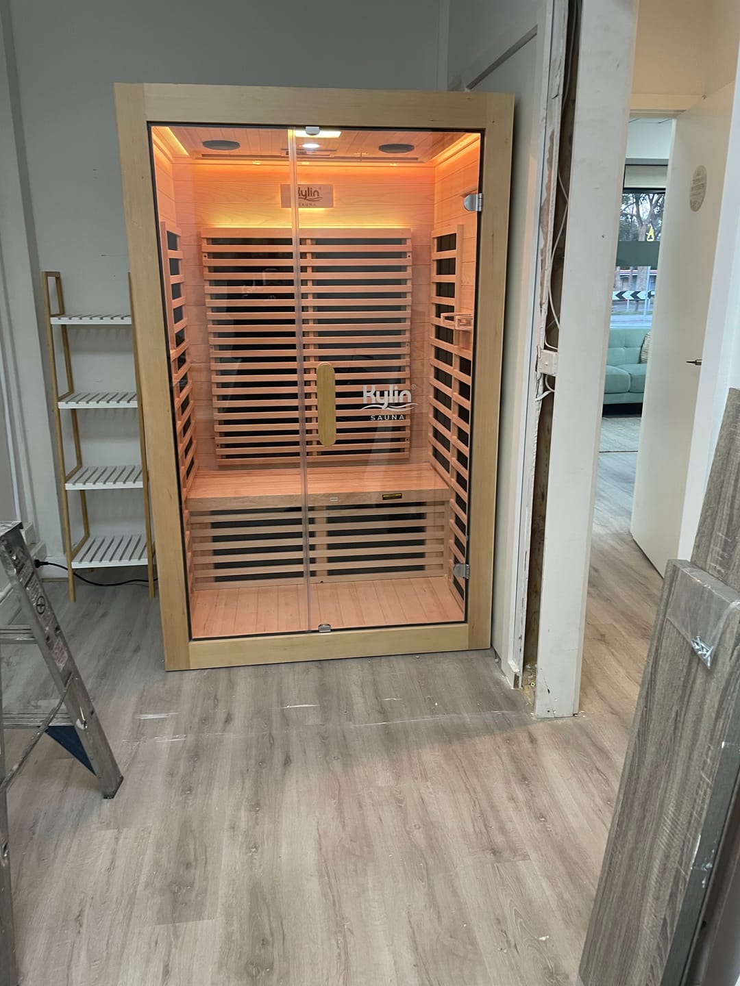 Customer photo review of Kylin Low EMF Carbon Infrared Sauna 2 Person with floor heater H6201-F