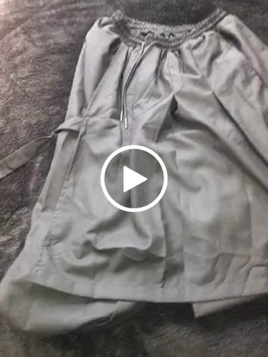 Customer video review of Multi-layer Casual Skirt Hakama Pants