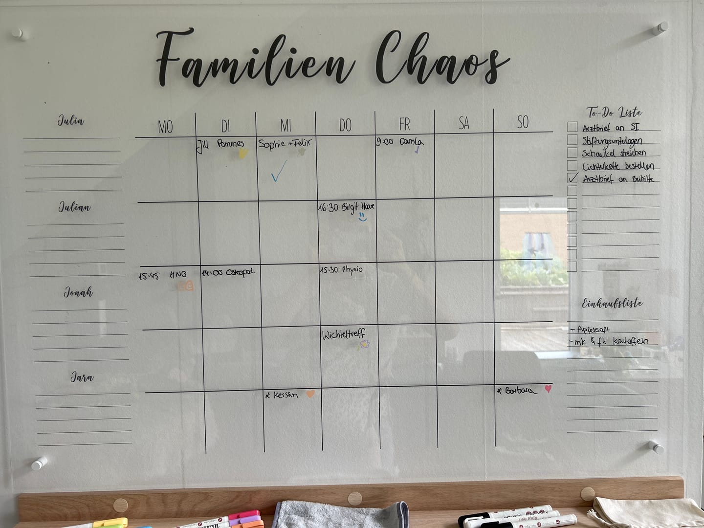 Customer photo review of 4-Namen Familienplaner