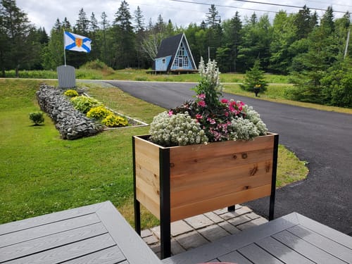 Customer photo review of 18" x 36" Raised Garden Bed - 30" TALL