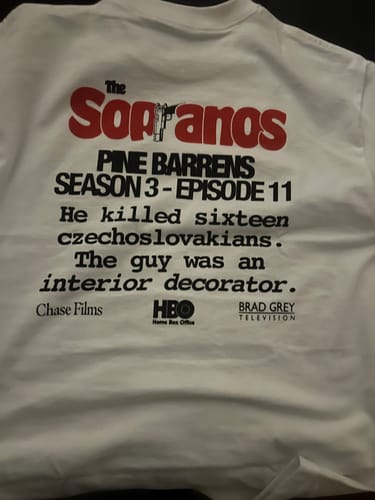 Customer photo review of Bada Bing! Employee Shirt
