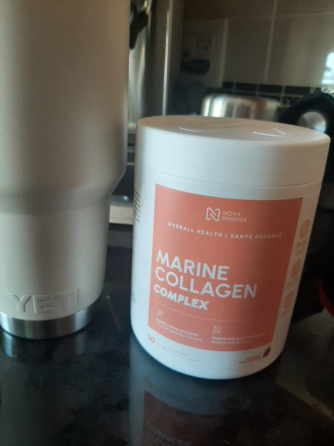 Customer photo review of Marine Collagen Complex With Hyaluronic Acid, Vitamin C and Biotin - 30 servings