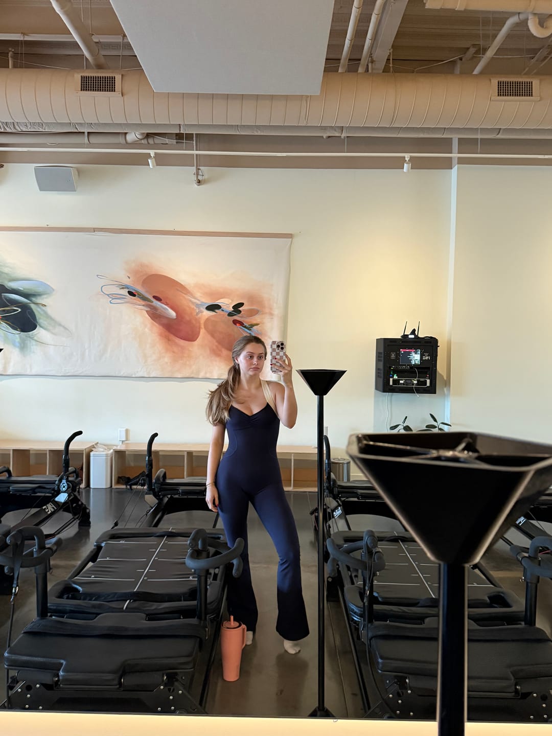 Customer photo review of The Sculpt Onesie / Navy-Crème