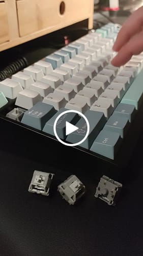 Customer video review of HMX CANGLAN V3 LINEAR SWITCH FACTORY LUBED (10PCS)