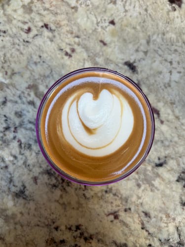 Customer photo review of FLUR Latte Glasses