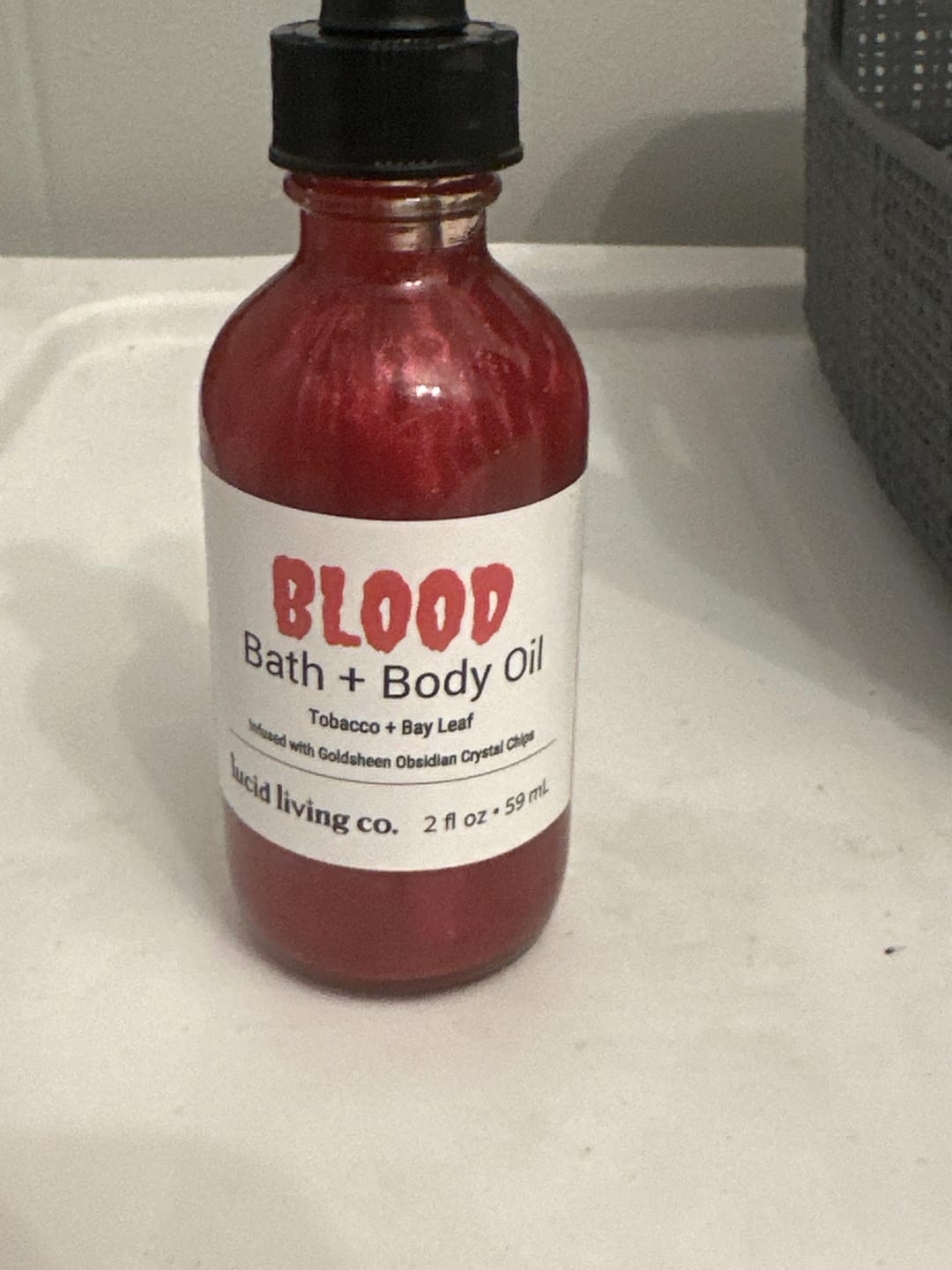 Customer photo review of BLOOD Bath & Body Oil