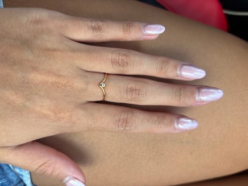 Customer photo review of chevron ring