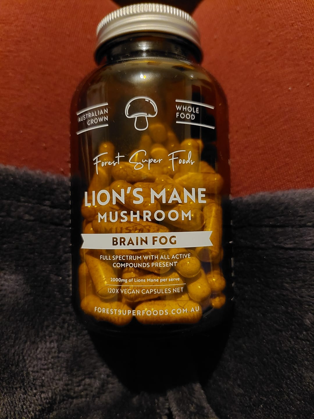 Customer photo review of Lions Mane Whole Mushroom Capsules
