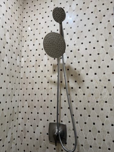 Customer photo review of 3-Spray Dual Shower Head Set