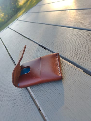 Customer photo review of Slimmad plånbok i äkta läder