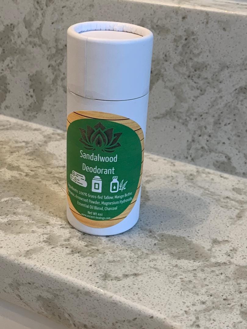 Customer photo review of Tallow Deodorant