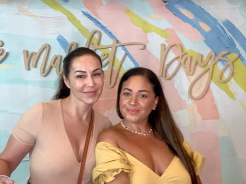 Customer photo review of Solstice Gemstone Necklace Gold